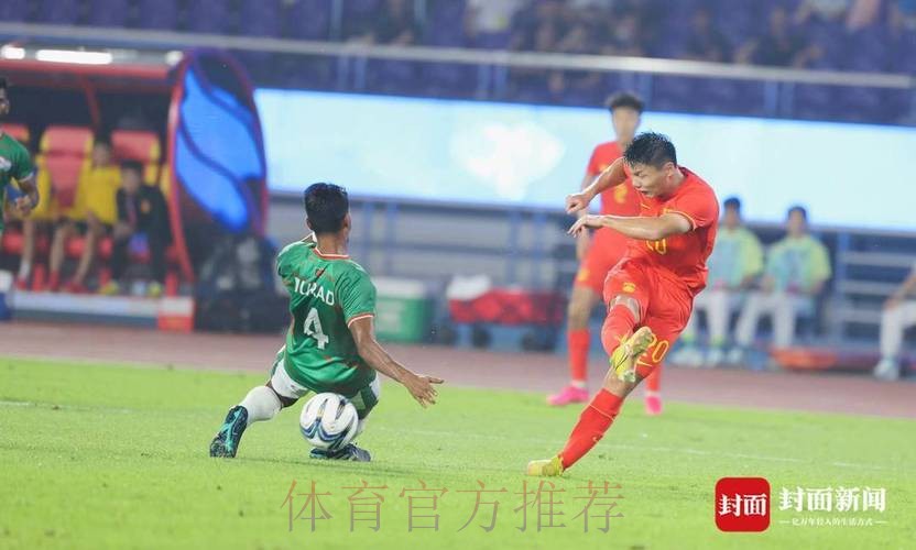中国男足亚运队0:0孟加拉国队 小组第一晋级
